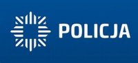 logo policji z napisem obok policja